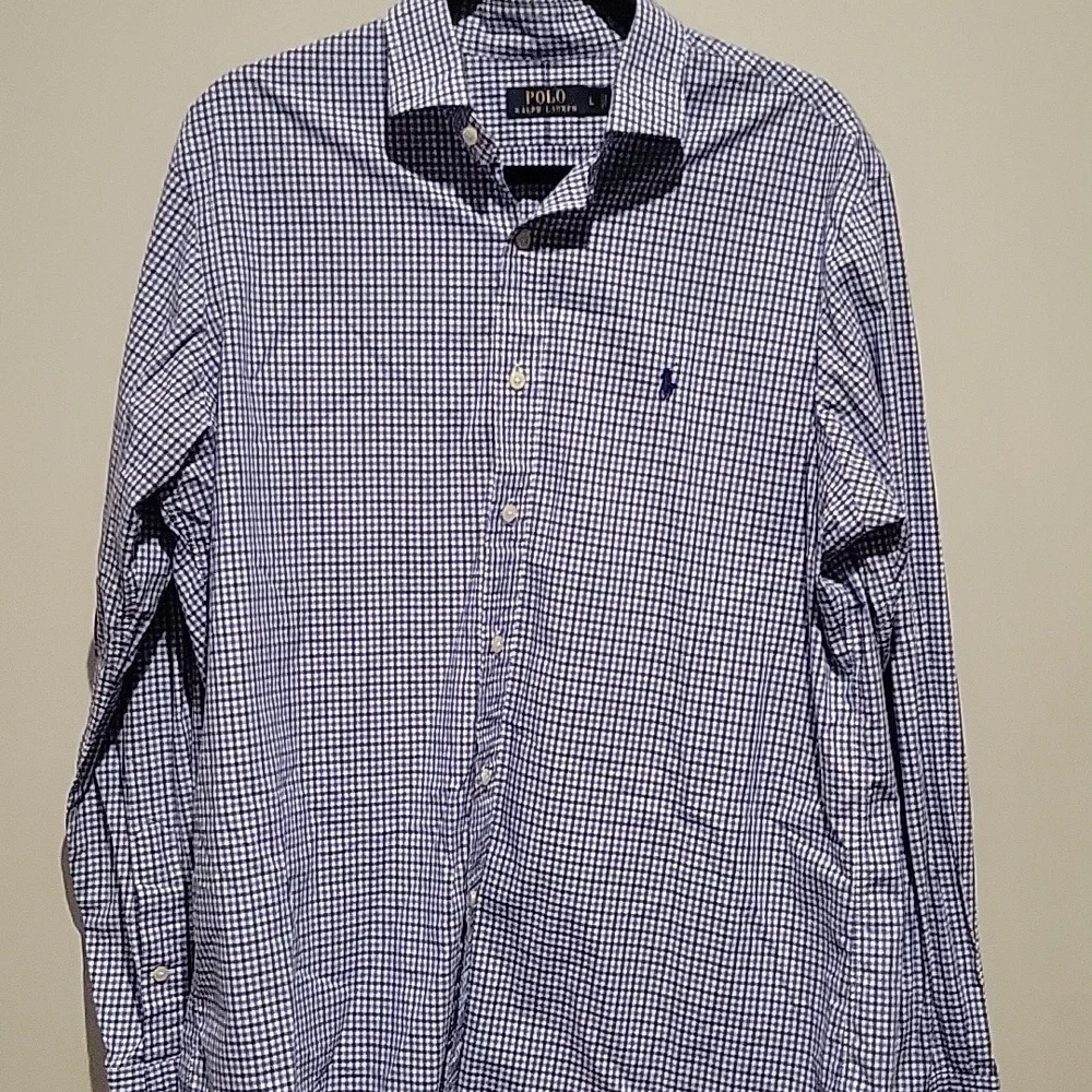 Ralph Lauren Men's Blue Classic button down shirt, size Large like new! Holidays - Picture 2 of 7
